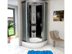 AcquaVapore Dampfdusche Duschtempel Sauna Dusche Duschkabine D46-63M2-EC 100x100