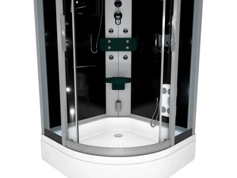 AcquaVapore Dampfdusche Duschtempel Sauna Dusche Duschkabine D46-63T2-EC 100x100