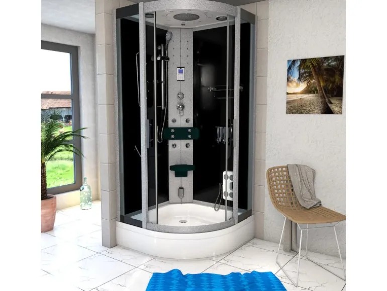 AcquaVapore Dampfdusche Duschtempel Sauna Dusche Duschkabine D46-63T2 100x100