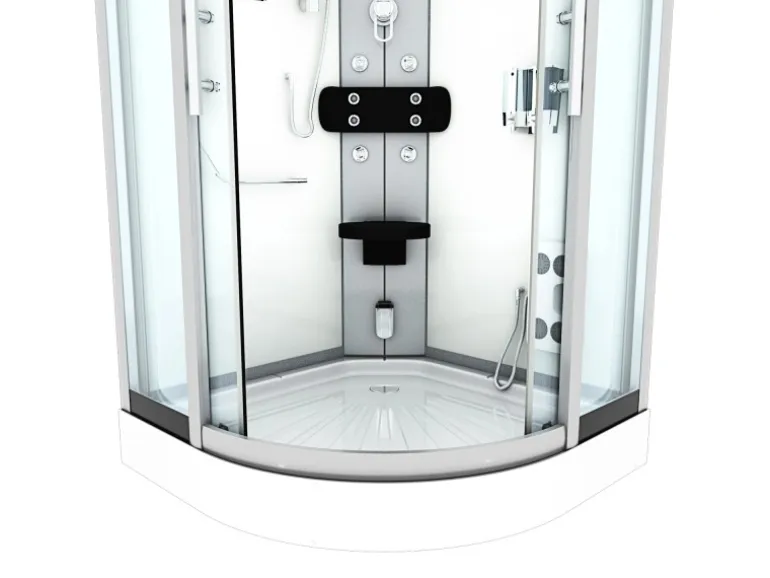 AcquaVapore Dampfdusche Duschtempel Sauna Dusche Duschkabine D46-00T2 80x80