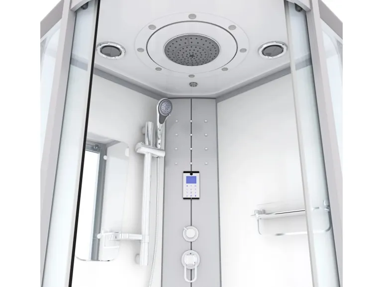 AcquaVapore Dampfdusche Duschtempel Sauna Dusche Duschkabine D46-00T2 80x80