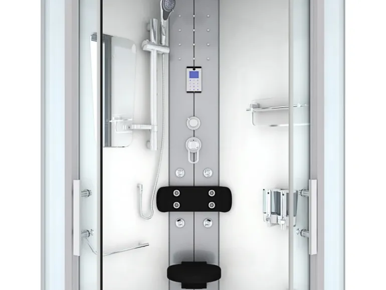AcquaVapore Dampfdusche Duschtempel Sauna Dusche Duschkabine D46-00T2 80x80