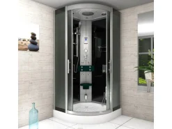 AcquaVapore Dampfdusche Duschtempel Sauna Dusche Duschkabine D46-03M2-EC 80x80