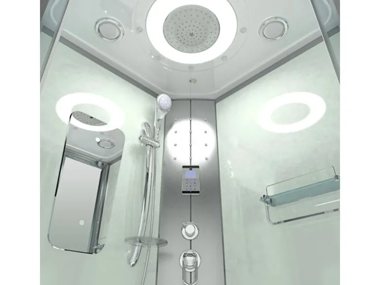 AcquaVapore Dampfdusche Duschtempel Sauna Dusche Duschkabine D46-60T2-EC 100x100