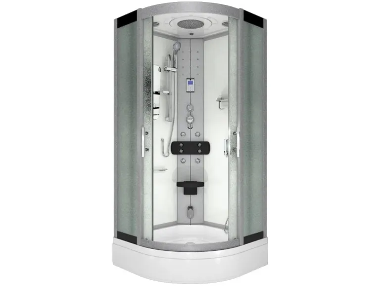 AcquaVapore Dampfdusche Duschtempel Sauna Dusche Duschkabine D46-50M2-EC 90x90