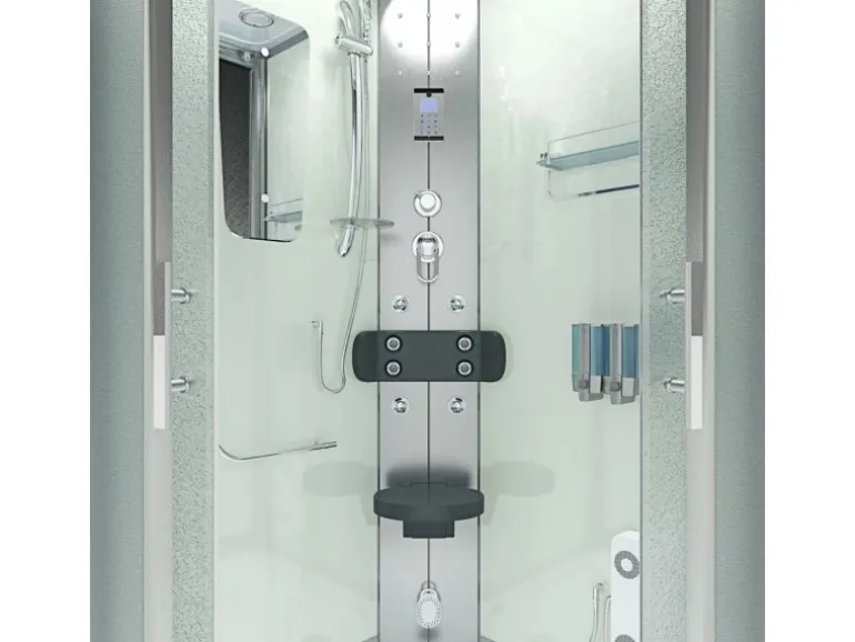 AcquaVapore Dampfdusche Duschtempel Sauna Dusche Duschkabine D46-50M2-EC 90x90