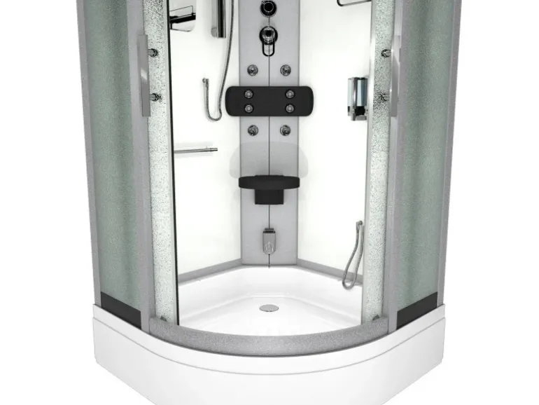 AcquaVapore Dampfdusche Duschtempel Sauna Dusche Duschkabine D46-50M2-EC 90x90