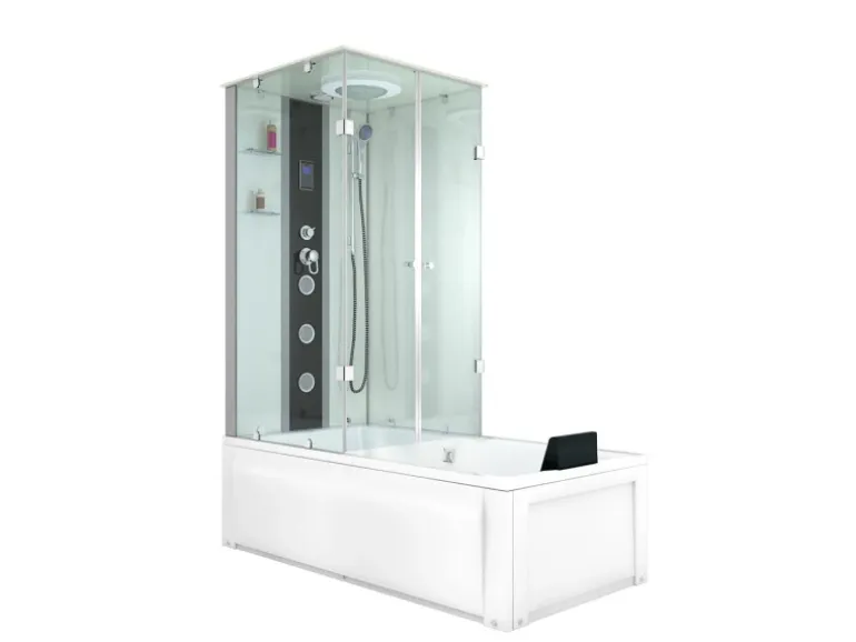 AcquaVapore Dusche Wanne Kombination K05-R01-EC Duschkabine 90x180