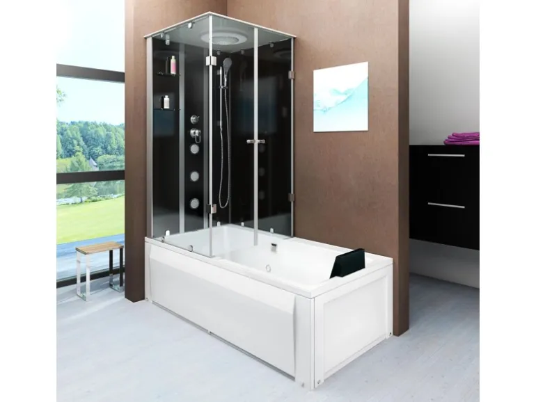 AcquaVapore Dusche Wanne Kombination K05-R30 Duschkabine 90x180