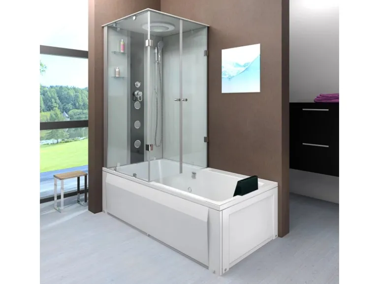 AcquaVapore Dusche Wanne Kombination K05-R00 Duschkabine 90x180
