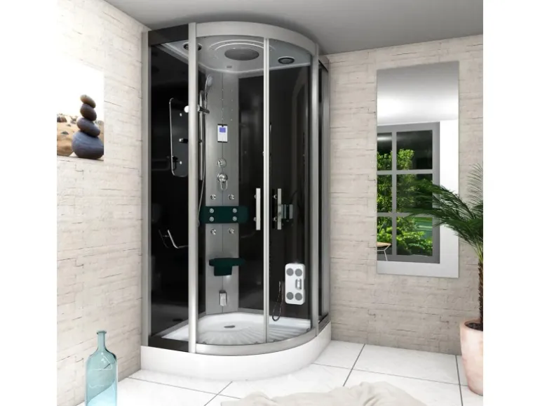 AcquaVapore Duschkabine Dusche D46-03T0-EC Komplettdusche Fertigdusche 80x80