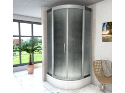 AcquaVapore Duschkabine Dusche D46-53M0-EC Komplettdusche Fertigdusche 90x90