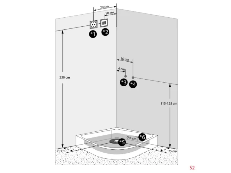 AcquaVapore Duschkabine Dusche D46-53M0-EC Komplettdusche Fertigdusche 90x90
