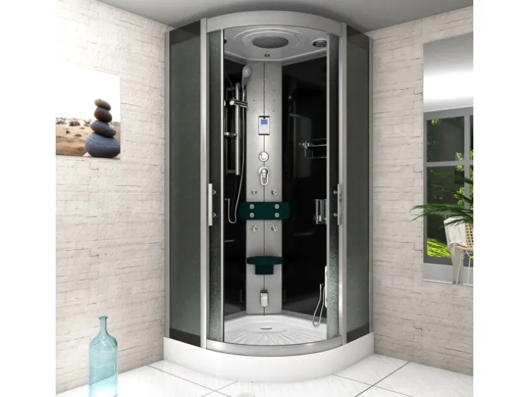 AcquaVapore Duschkabine Dusche D46-03M0-EC Komplettdusche Fertigdusche 80x80