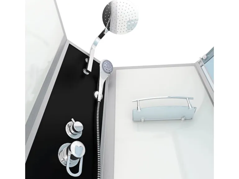 AcquaVapore Kombination Badewanne Dusche K50-L00 Duschtempel 170x100