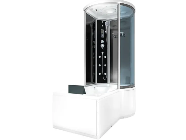 AcquaVapore Kombination Badewanne Dusche K55-L31-EC Duschtempel 170x100