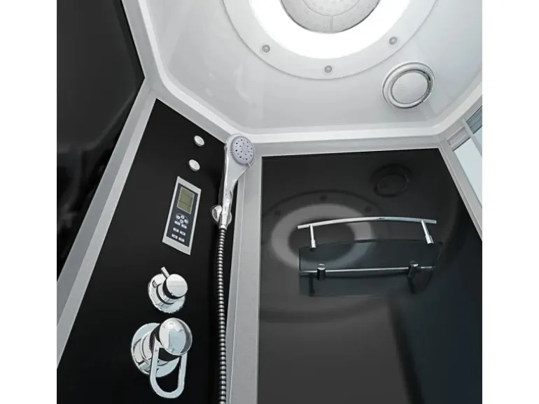 AcquaVapore Kombination Badewanne Dusche K55-L31-EC Duschtempel 170x100