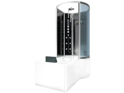 AcquaVapore Kombination Badewanne Dusche K50-L33 Duschtempel 170x100