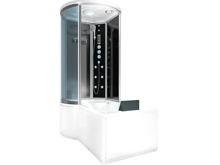 AcquaVapore Kombination Badewanne Dusche K55-R33 Duschtempel 100x170