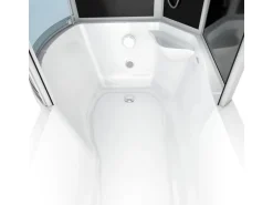 AcquaVapore Kombination Badewanne Dusche K55-R33 Duschtempel 100x170