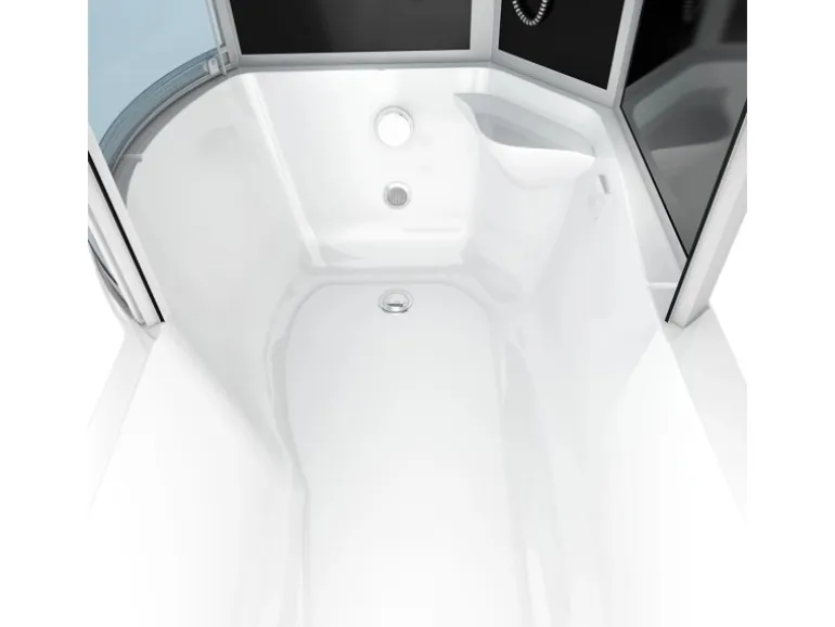 AcquaVapore Kombination Badewanne Dusche K55-R33 Duschtempel 100x170