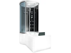 AcquaVapore Kombination Badewanne Dusche K55-R31-EC Duschtempel 100x170