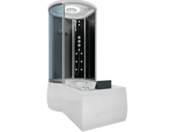 AcquaVapore Kombination Whirlpool Dusche K55-R33-WP-EC Duschkabine Wanne 100x170