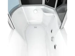 AcquaVapore Kombination Whirlpool Dusche K50-R30-WP-EC Duschkabine Wanne 100x170
