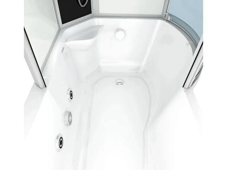 AcquaVapore Kombination Whirlpool Dusche K50-L00-WP Duschkabine Wanne 170x100
