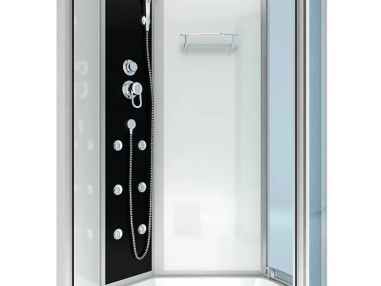 AcquaVapore Kombination Whirlpool Dusche K50-L00-WP Duschkabine Wanne 170x100