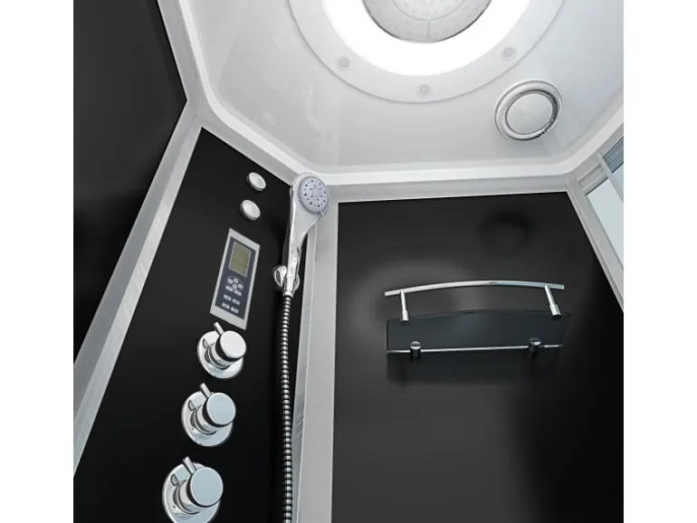 AcquaVapore Kombination Whirlpool Dusche K55-L33-WP-EC Duschkabine Wanne 170x100