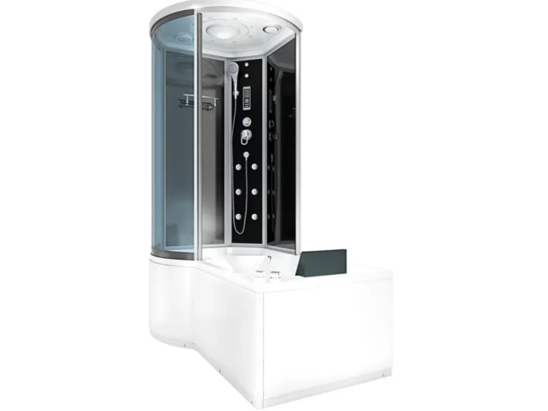 AcquaVapore Kombination Whirlpool Dusche K55-R31-WP Duschkabine Wanne 100x170
