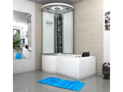 AcquaVapore Kombination Whirlpool Dusche K55-R01-WP-EC Duschkabine Wanne 100x170