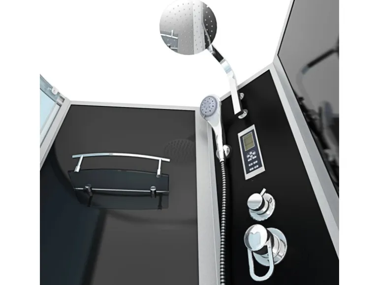 AcquaVapore Kombination Whirlpool Dusche K50-R31-WP-EC Duschkabine Wanne 100x170