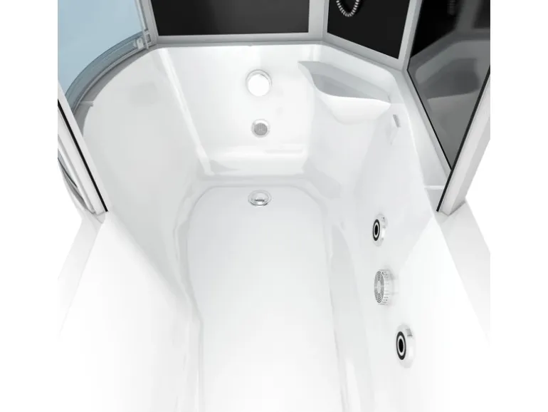 AcquaVapore Kombination Whirlpool Dusche K50-R31-WP-EC Duschkabine Wanne 100x170