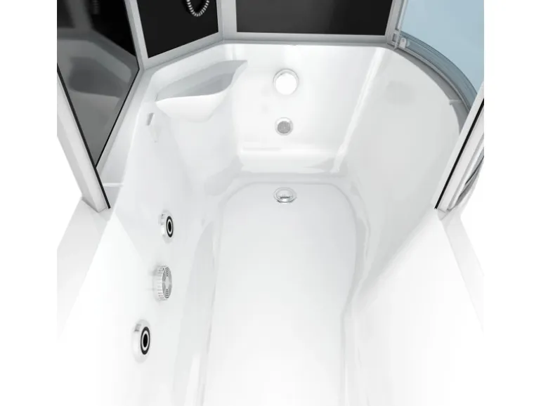 AcquaVapore Kombination Whirlpool Dusche K50-L31-WP Duschkabine Wanne 170x100