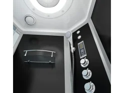 AcquaVapore Kombination Whirlpool Dusche K55-R33-WP Duschkabine Wanne 100x170