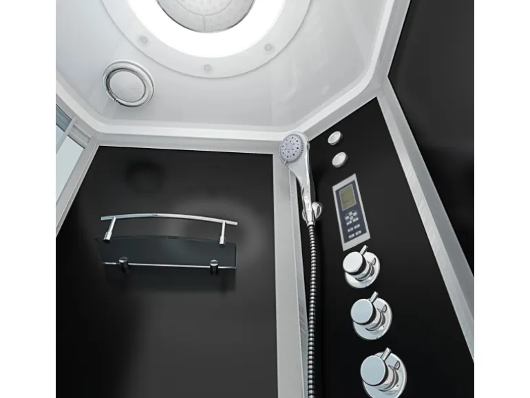 AcquaVapore Kombination Whirlpool Dusche K55-R33-WP Duschkabine Wanne 100x170