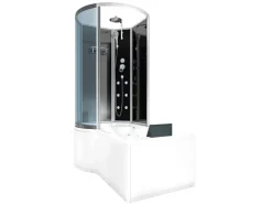 AcquaVapore Kombination Whirlpool Dusche K50-R30-WP Duschkabine Wanne 100x170