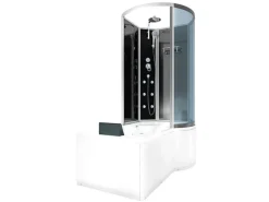 AcquaVapore Kombination Whirlpool Dusche K50-L30-WP Duschkabine Wanne 170x100