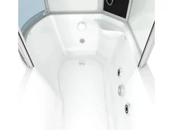 AcquaVapore Kombination Whirlpool Dusche K50-R01-WP Duschkabine Wanne 100x170