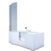 AcquaVapore Seniorendusche und Badewanne mit Tür S12D-TH-R Dusche 85x170