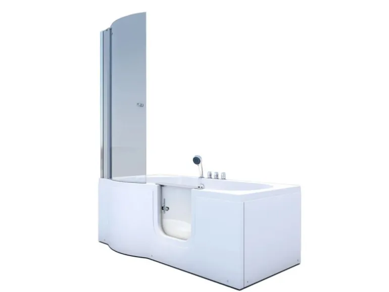 AcquaVapore Seniorendusche und Badewanne mit Tür S12D-TH-R Dusche 85x170