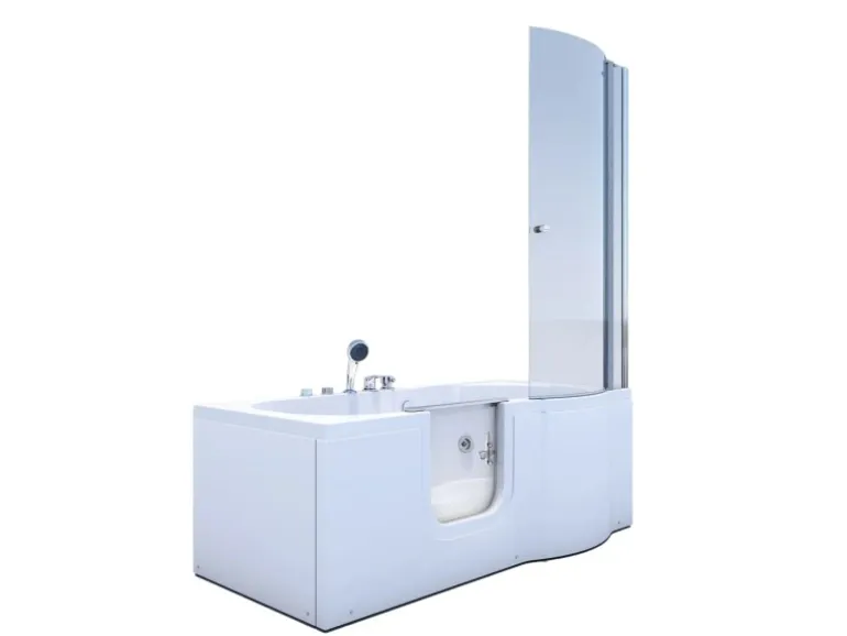 AcquaVapore Seniorendusche und Wanne mit Whirlpool S12D-EH-WP-L Dusche 170x85