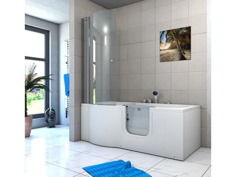 AcquaVapore Seniorendusche und Wanne mit Whirlpool S12D-EH-AIR-R-EC Dusche 85x17