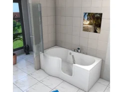 AcquaVapore Seniorendusche und Wanne mit Whirlpool S12D-EH-AIR-R-EC Dusche 85x17