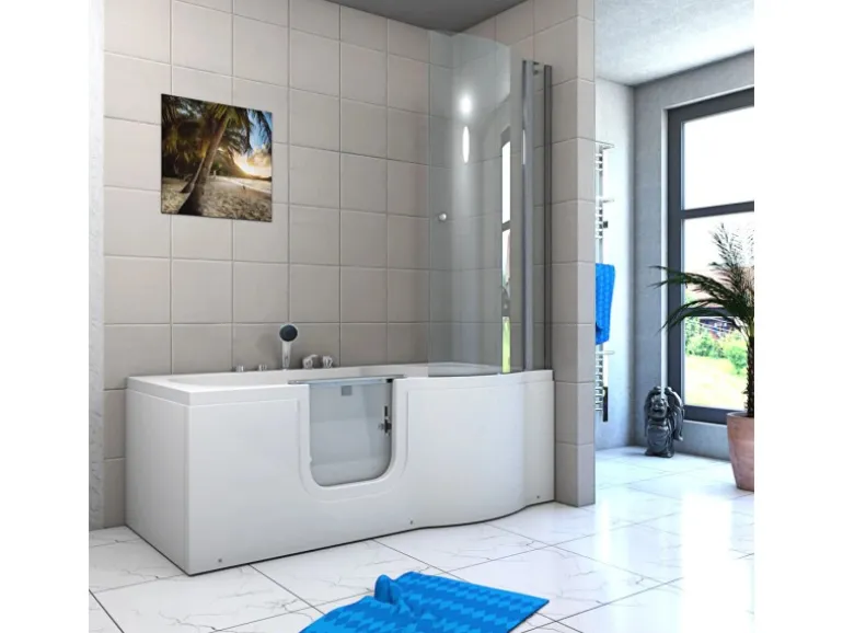 AcquaVapore Seniorendusche und Wanne mit Whirlpool S12D-EH-AIR-L-EC Dusche 170x8