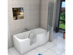 AcquaVapore Seniorendusche und Wanne mit Whirlpool S12D-EH-AIR-L-EC Dusche 170x8
