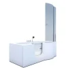 AcquaVapore Seniorendusche und Badewanne mit Tür S12D-TH-L Dusche 170x85
