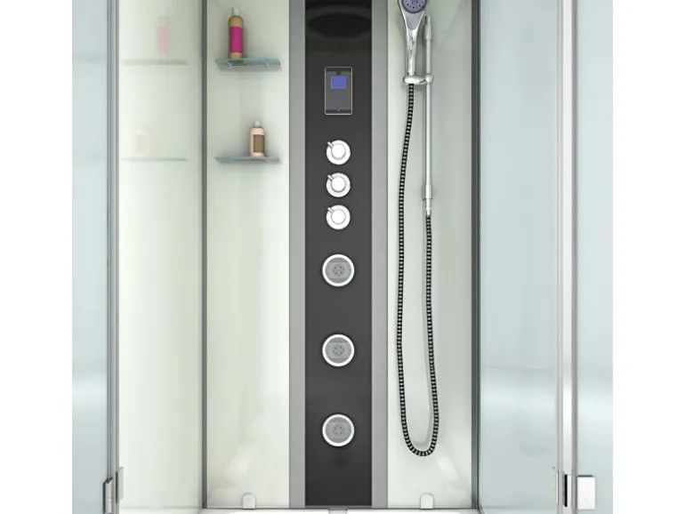 AcquaVapore Whirlpool Dusche Kombination K05-L03-WP Duschtempel 180x90